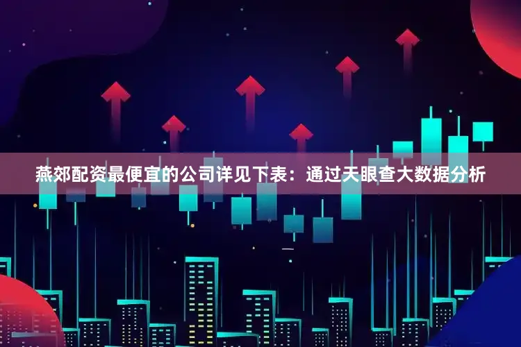 燕郊配资最便宜的公司详见下表：通过天眼查大数据分析