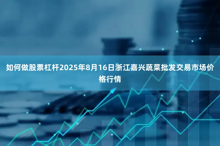 如何做股票杠杆2025年8月16日浙江嘉兴蔬菜批发交易市场价格行情