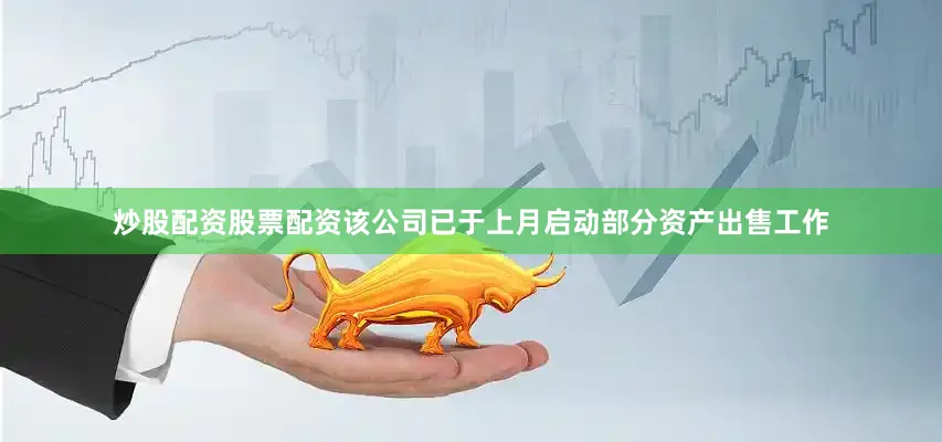 炒股配资股票配资该公司已于上月启动部分资产出售工作